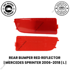 Rear Bumper Red Reflector for Mercedes Sprinter  Left  2006-2018 (N/S)