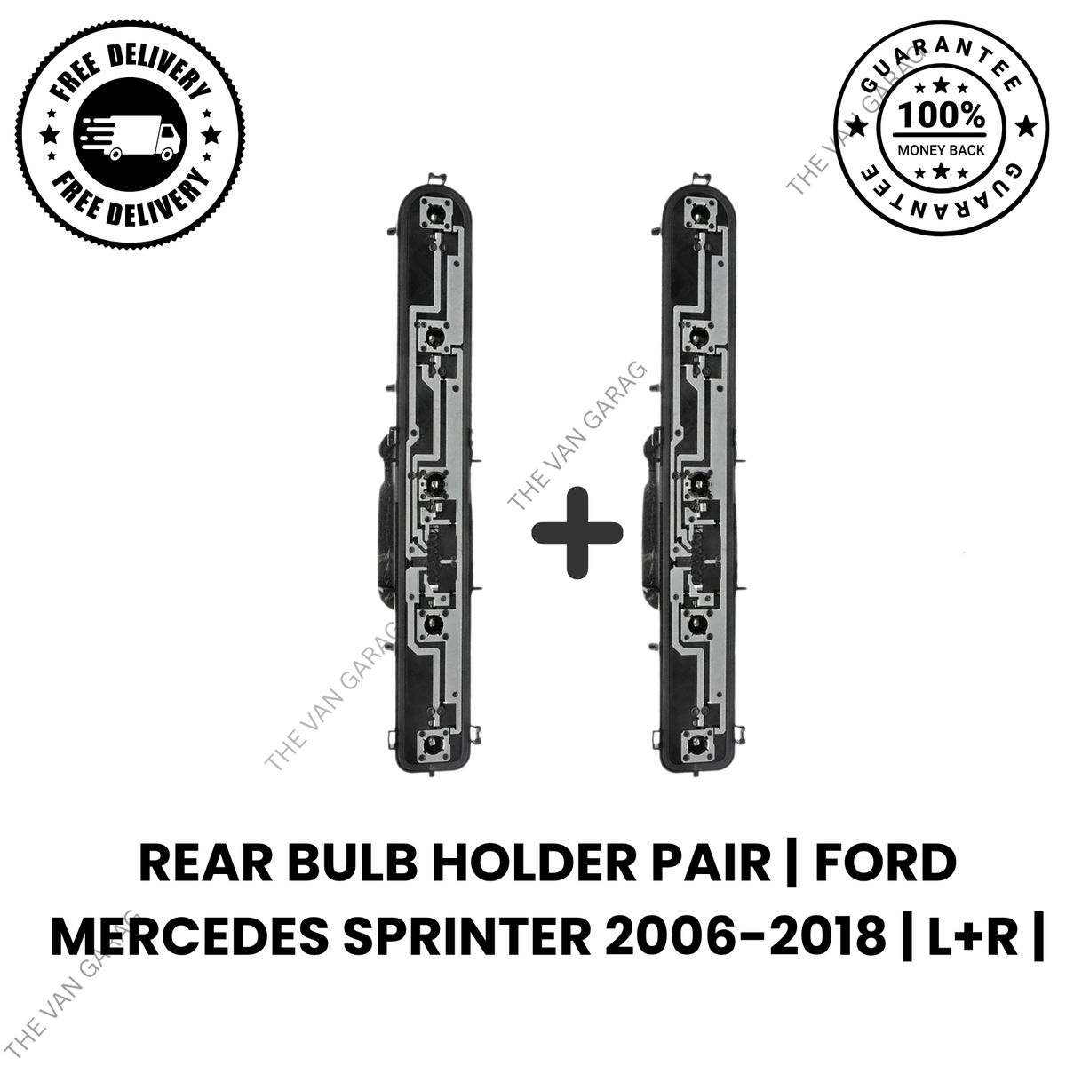 Rear Bulb Holder Pair Mercedes Sprinter 2006-2018  – Left & Right Rear Light Lamp